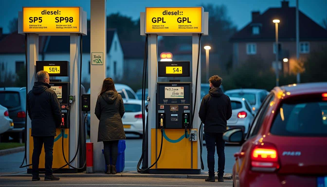 Illustration: Taux de TVA appliqués aux différents types de carburants