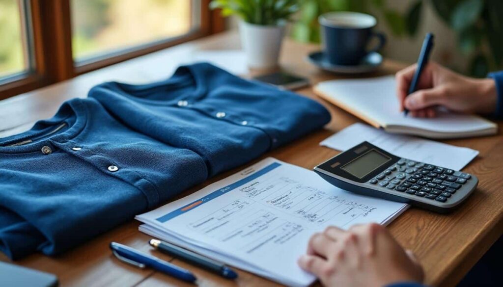 Comptabilité des vêtements bleu foncé type pull : règles et astuces 2024